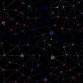 NEON SPIDER'S WEB