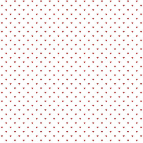 HEARTS pat. 2 / white (VALENTINE'S MIX)