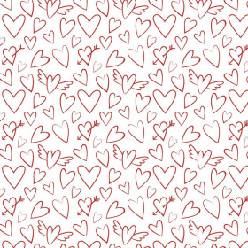 WINGED HEARTS / white (VALENTINE'S MIX)