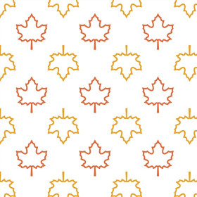 HALLOWEEN MAPLE LEAVES / Contour