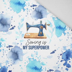 SEWING IS MY SUPERPOWER - panel (75cm x 80cm) Panama 220g