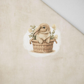 BUNNY IN A BASKET PAT. 2 - panel (60cm x 50cm) Panama 220g