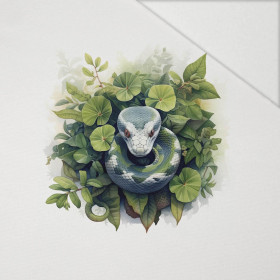 WATERCOLOR SNAKE - panel (60cm x 50cm) Hydrophobic brushed knit