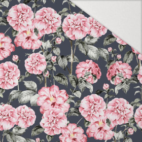 PINK PEONIES pat. 2 - Hydrophobic brushed knit