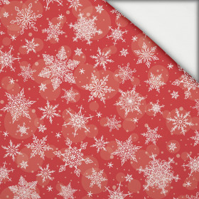 SNOWFLAKES PAT. 2 / red  - light brushed knitwear