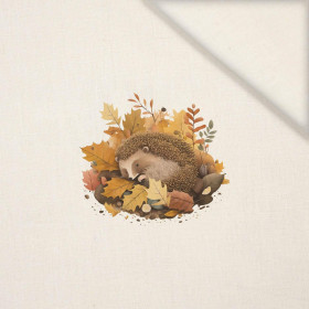 SLEEPING HEDGEHOG - panel (40cm x 40cm) Linen 100%