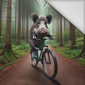 BOAR ON A BIKE PAT. 1 - panel (60cm x 50cm) lycra 300g