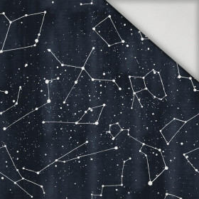 CONSTELLATIONS pat. 2 (GALACTIC ANIMALS) / navy - lycra 300g