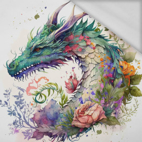 WATERCOLOR DRAGON - panel (60cm x 50cm)  Thermo lycra