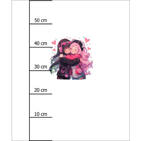 ANIME FRIENDS PAT. 1 -  PANEL (60cm x 50cm) brushed knitwear with elastane ITY