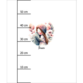 YOU & ME / girls - PANEL (60cm x 50cm) SINGLE JERSEY