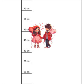 ANIME COUPLE PAT. 2 - panel (75cm x 80cm) brushed knitwear with elastane ITY