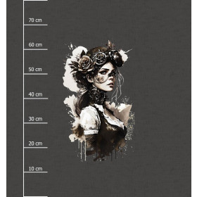 STEAMPUNK WOMEN - panel (75cm x 80cm) looped knit fabric with elastane ITY