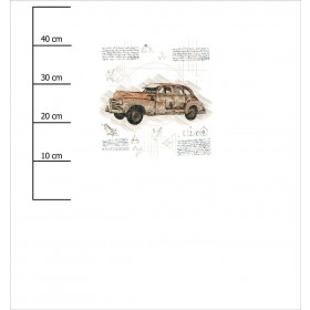RETRO CAR PAT. 1 / beige - panel (75cm x 80cm)
