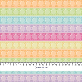 BUBBLED / pastel  - Waterproof woven fabric