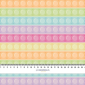 BUBBLED / pastel  - looped knit fabric