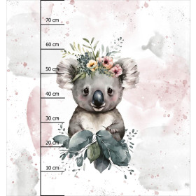 BABY KOALA - panel (75cm x 80cm) brushed knitwear with elastane ITY