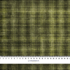 AUTUMN CHECK  / green (AUTUMN COLORS) - brushed knitwear with elastane ITY