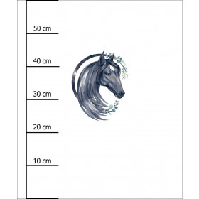 HORSE pat. 1 - PANEL (60cm x 50cm) SINGLE JERSEY