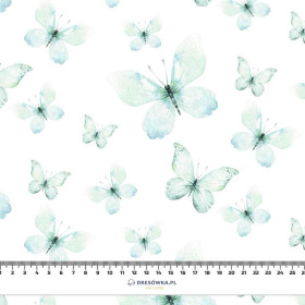 BUTTERFLIES PAT. 2 (WATER-COLOR BUTTERFLIES) - viscose woven fabric