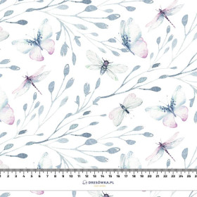 BUTTERFLIES MIX PAT. 3 (WATER-COLOR BUTTERFLIES) - Cotton woven fabric