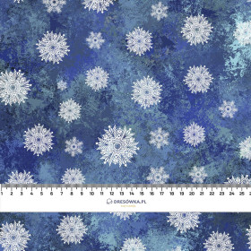 SNOWFLAKES PAT. 2 (WINTER IS COMING) - single jersey with elastane 