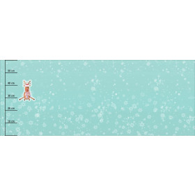 REINDEER  / SNOWFLAKES (CHRISTMAS REINDEERS) - PANORAMIC PANEL (60 x 155cm)