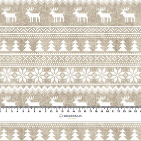 REINDEERS PAT. 2 / ACID WASH BEIGE - brushed knitwear with elastane ITY
