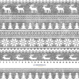 REINDEERS PAT. 2 / ACID WASH GREY - Cotton woven fabric