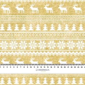 REINDEERS PAT. 2 / ACID WASH GOLD  - looped knit fabric