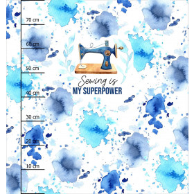 SEWING IS MY SUPERPOWER - panel (75cm x 80cm) Panama 220g