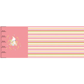 BUNNY PAT. 1 (CUTE BUNNIES) - panel (60cm x 155cm) looped knit 