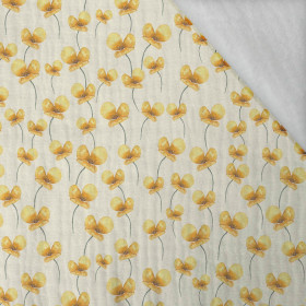 Buttercup / white - Cotton muslin