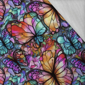 BUTTERFLIES / STAINED GLASS - Cotton muslin