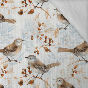 PASTEL BIRDS PAT. 1 - Cotton muslin