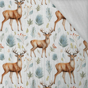 PASTEL REINDEER - Cotton muslin