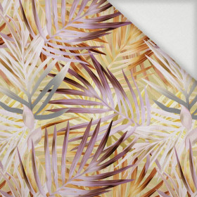 PALM LEAVES pat. 2 (gold) - Woven Fabric for tablecloths