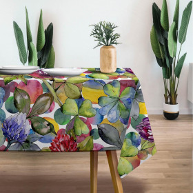 WATERCOLOR CLOVERS - Woven Fabric for tablecloths