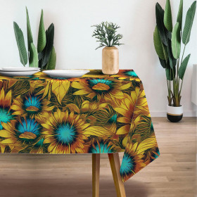 SUNFLOWERS pat. 1 - Woven Fabric for tablecloths