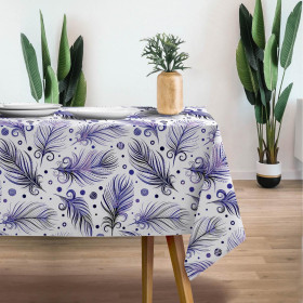 FEATHERS (Very Peri) - Cotton muslin