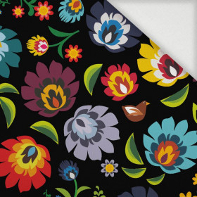 LOWICZ FOLKLORE / black - Woven Fabric for tablecloths