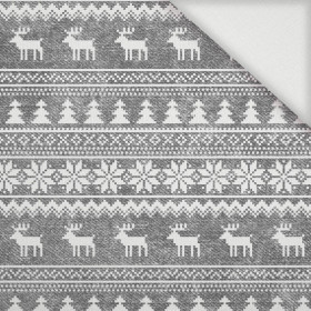 REINDEERS PAT. 2 / ACID WASH GREY - Woven Fabric for tablecloths