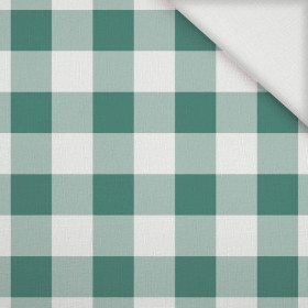 VICHY GRID GREEN  - Woven Fabric for tablecloths