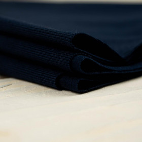 NAVY - T-shirt knit fabric 100% cotton T180