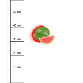 WATERMELON - panel (60cm x 50cm) looped knit 