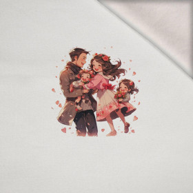 ANIME FAMILY -  PANEL (60cm x 50cm) brushed knitwear with elastane ITY