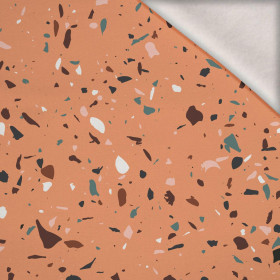 TERRAZZO PAT. 6 / peach fuzz - brushed knitwear with elastane ITY