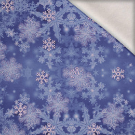 SNOWFLAKES (Very Peri) - brushed knitwear with elastane ITY