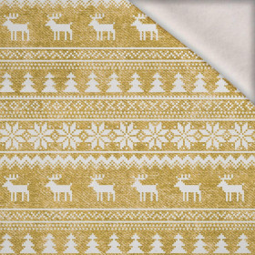 REINDEERS PAT. 2 / ACID WASH GOLD  - brushed knitwear with elastane ITY