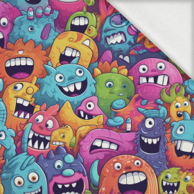 CRAZY MONSTERS PAT. 4 - looped knit fabric with elastane ITY